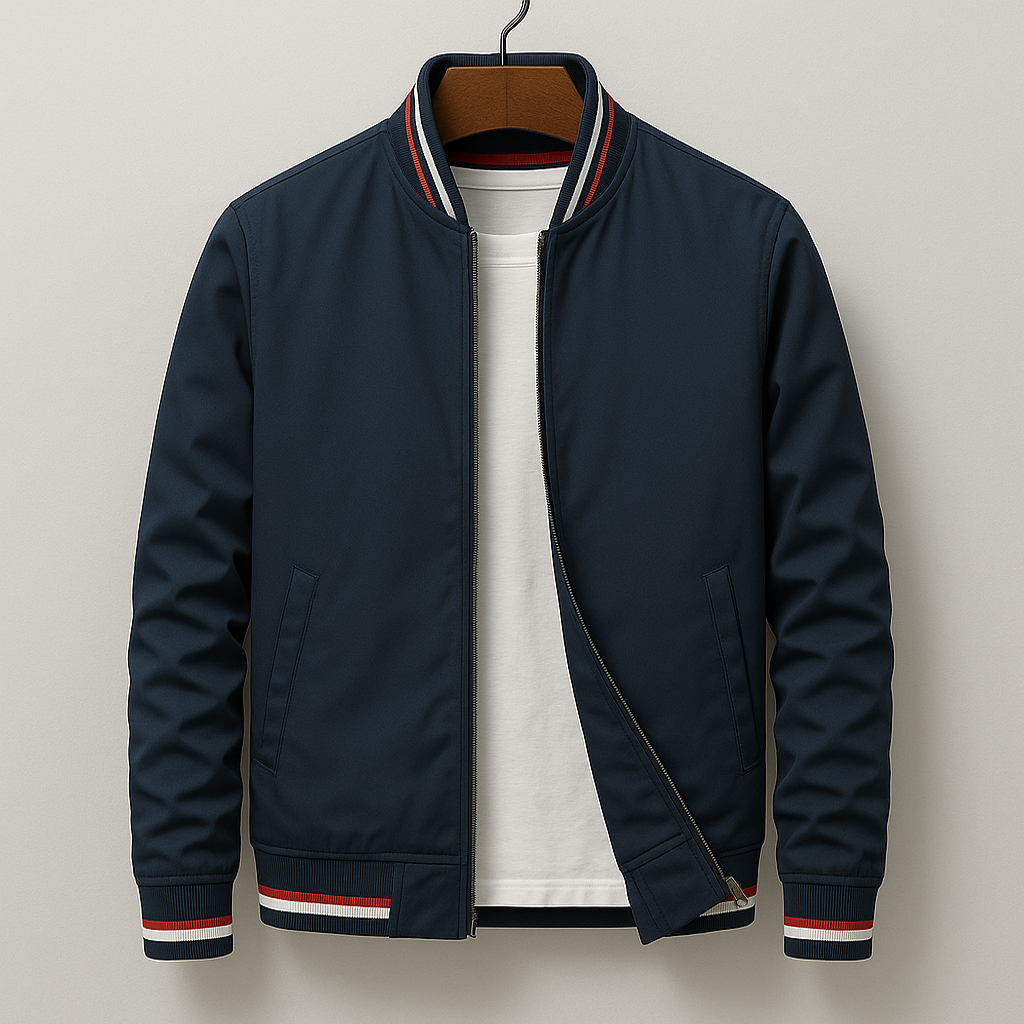 Étoile Homme™ | Blouson Bomber élégant à rayures