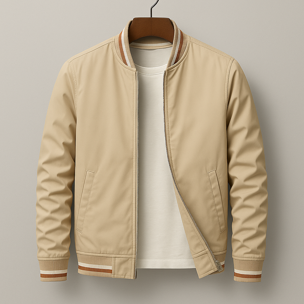 Étoile Homme™ | Blouson Bomber élégant à rayures