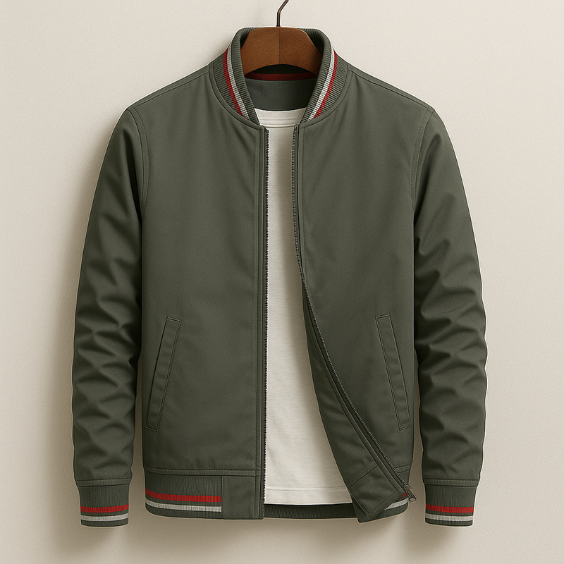 Étoile Homme™ | Blouson Bomber élégant à rayures