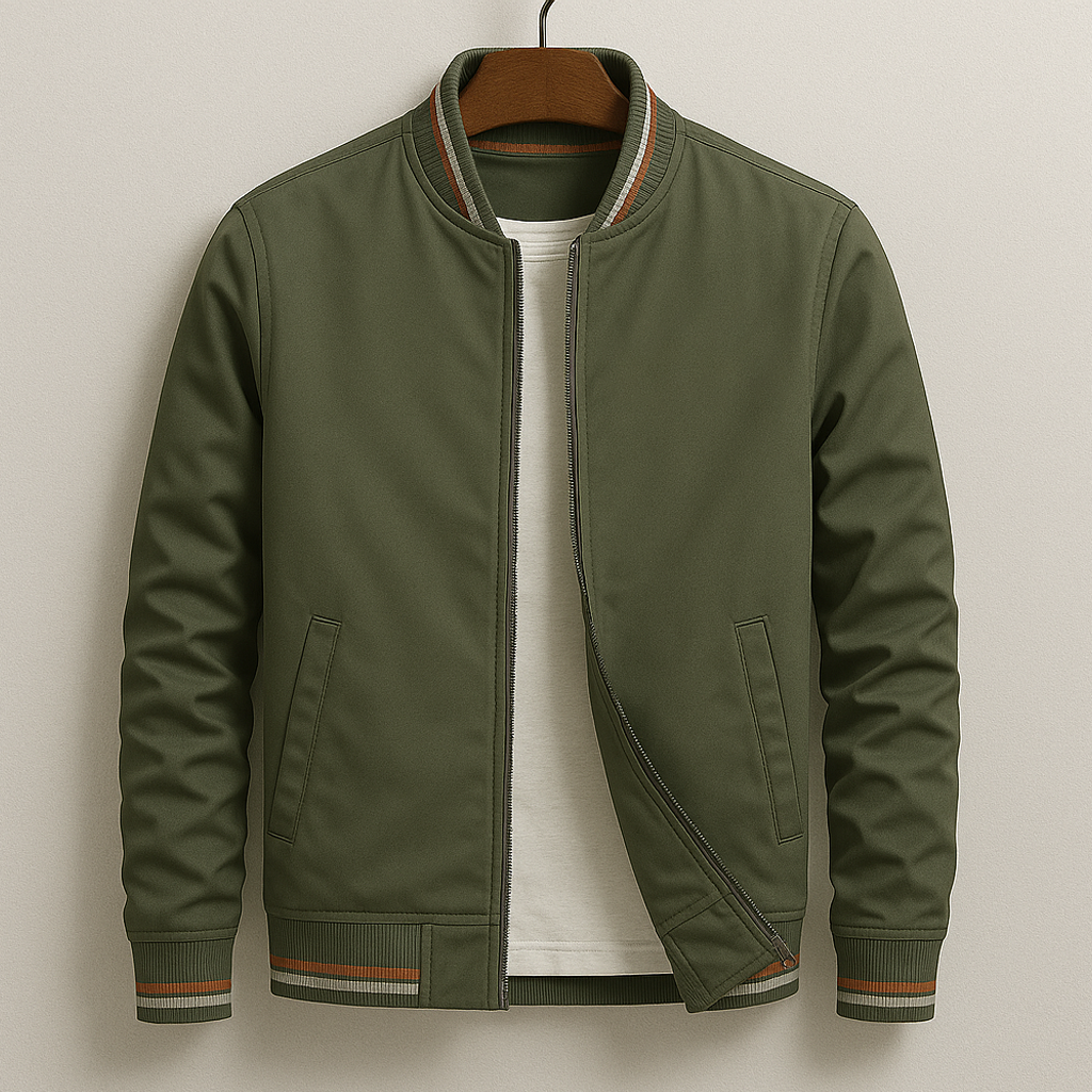 Étoile Homme™ | Blouson Bomber élégant à rayures