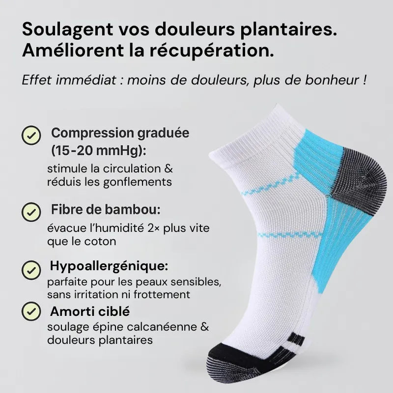 ChausseFit™ | Chaussettes de compression en fibre de bambou