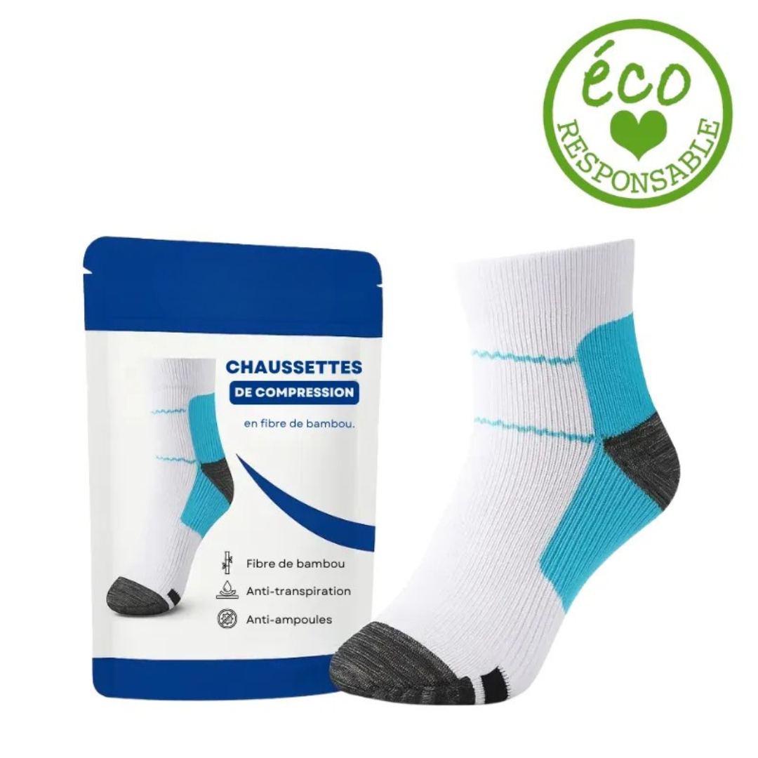 ChausseFit™ | Chaussettes de compression en fibre de bambou
